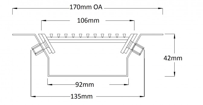 VC100-42 Vinyl Clamp Drainage